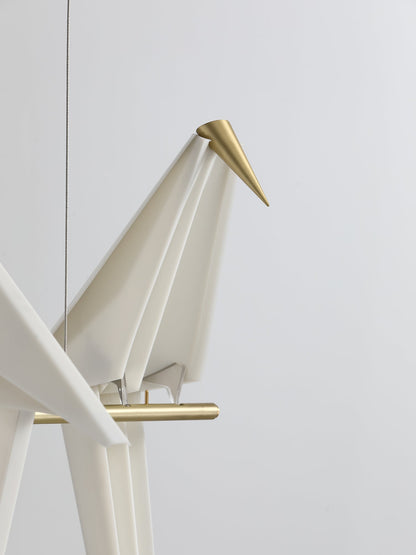Elegant Paper Crane LED Chandelier with Adjustable Brightness & Unique