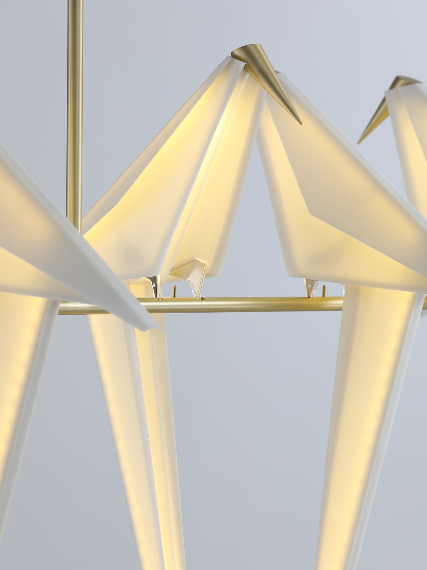Elegant Paper Crane LED Chandelier with Adjustable Brightness & Unique