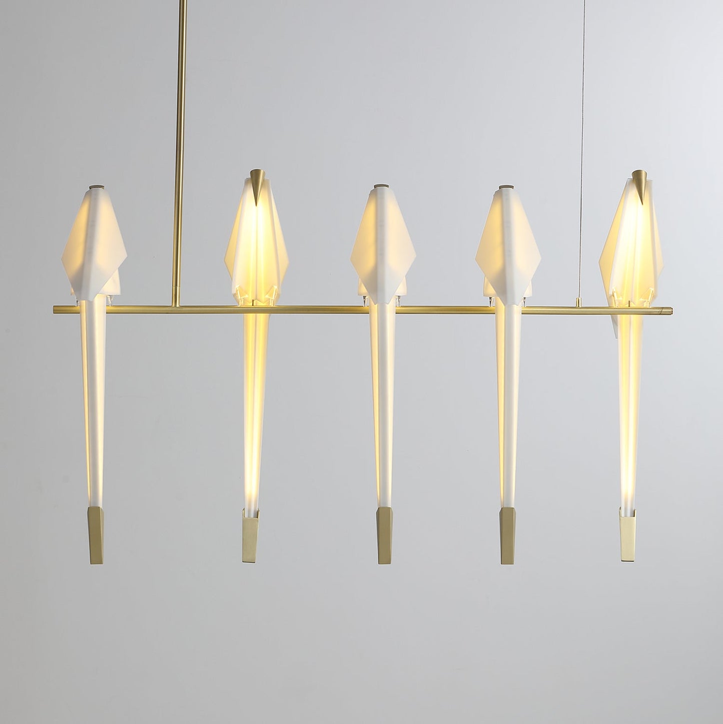 Elegant Paper Crane LED Chandelier with Adjustable Brightness & Unique