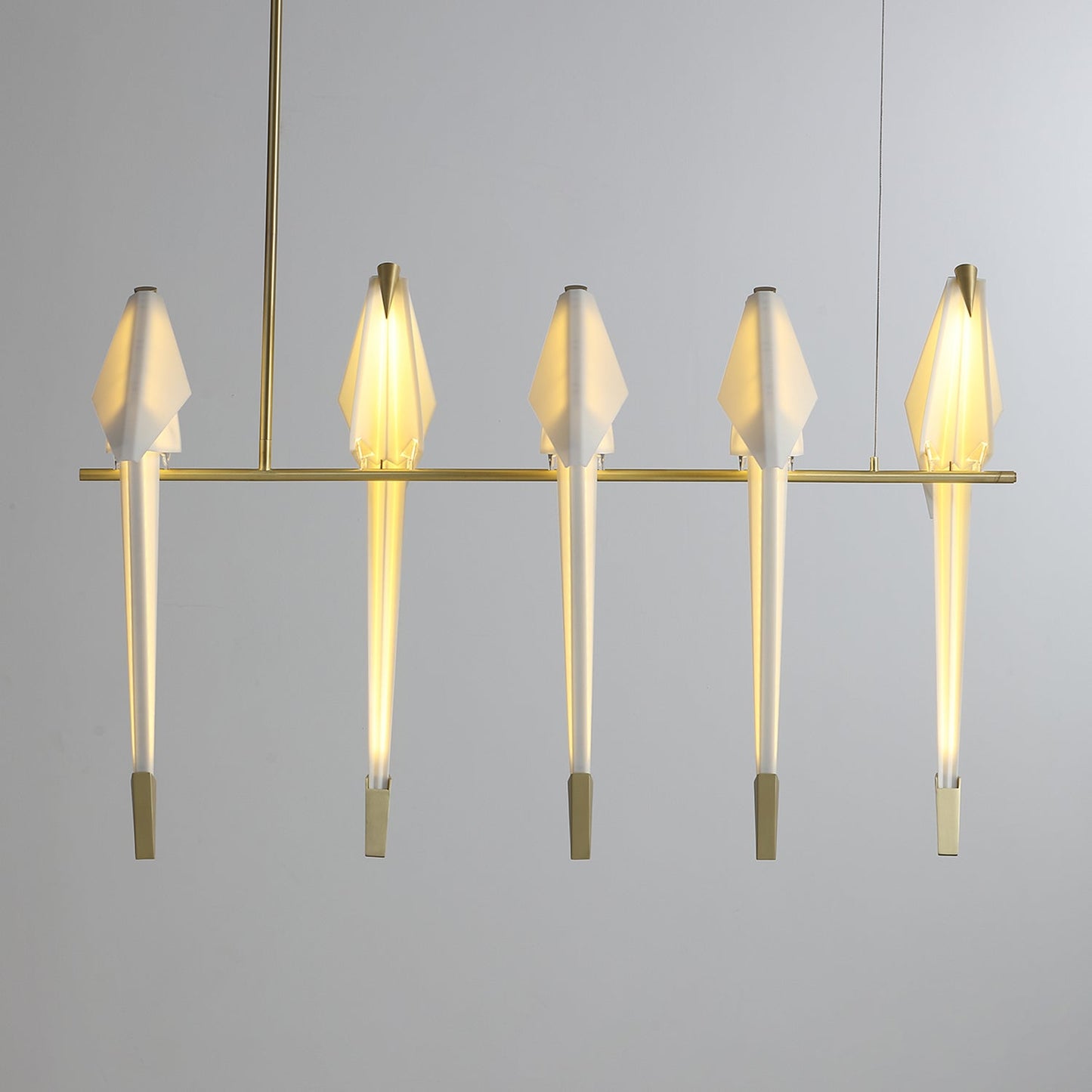 Elegant Paper Crane LED Chandelier with Adjustable Brightness & Unique