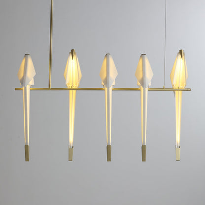 Elegant Paper Crane LED Chandelier with Adjustable Brightness & Unique