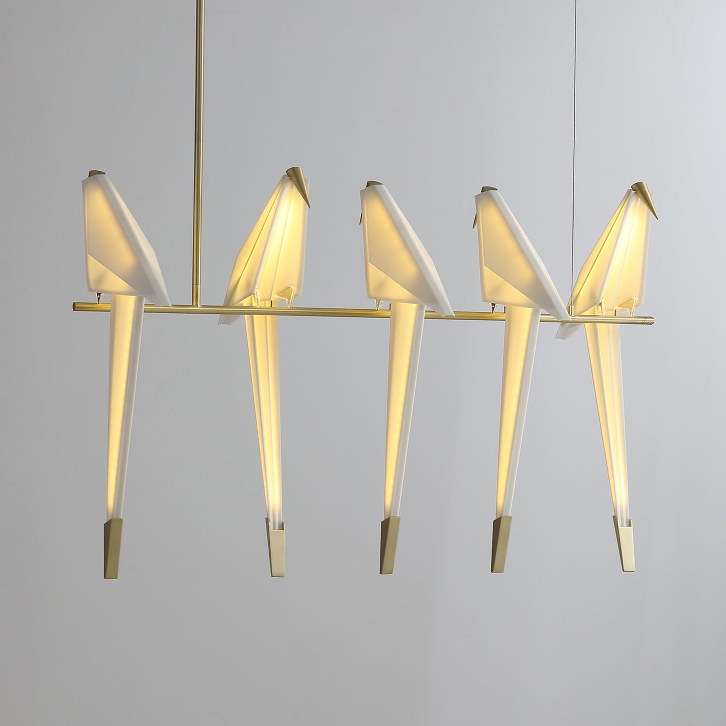 Elegant Paper Crane LED Chandelier with Adjustable Brightness & Unique