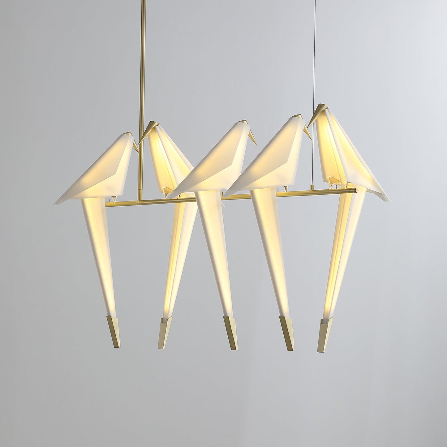 Elegant Paper Crane LED Chandelier with Adjustable Brightness & Unique