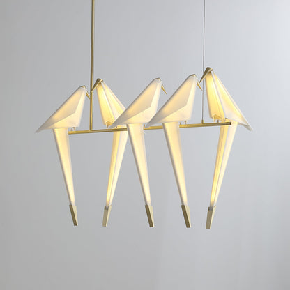 Elegant Paper Crane LED Chandelier with Adjustable Brightness & Unique
