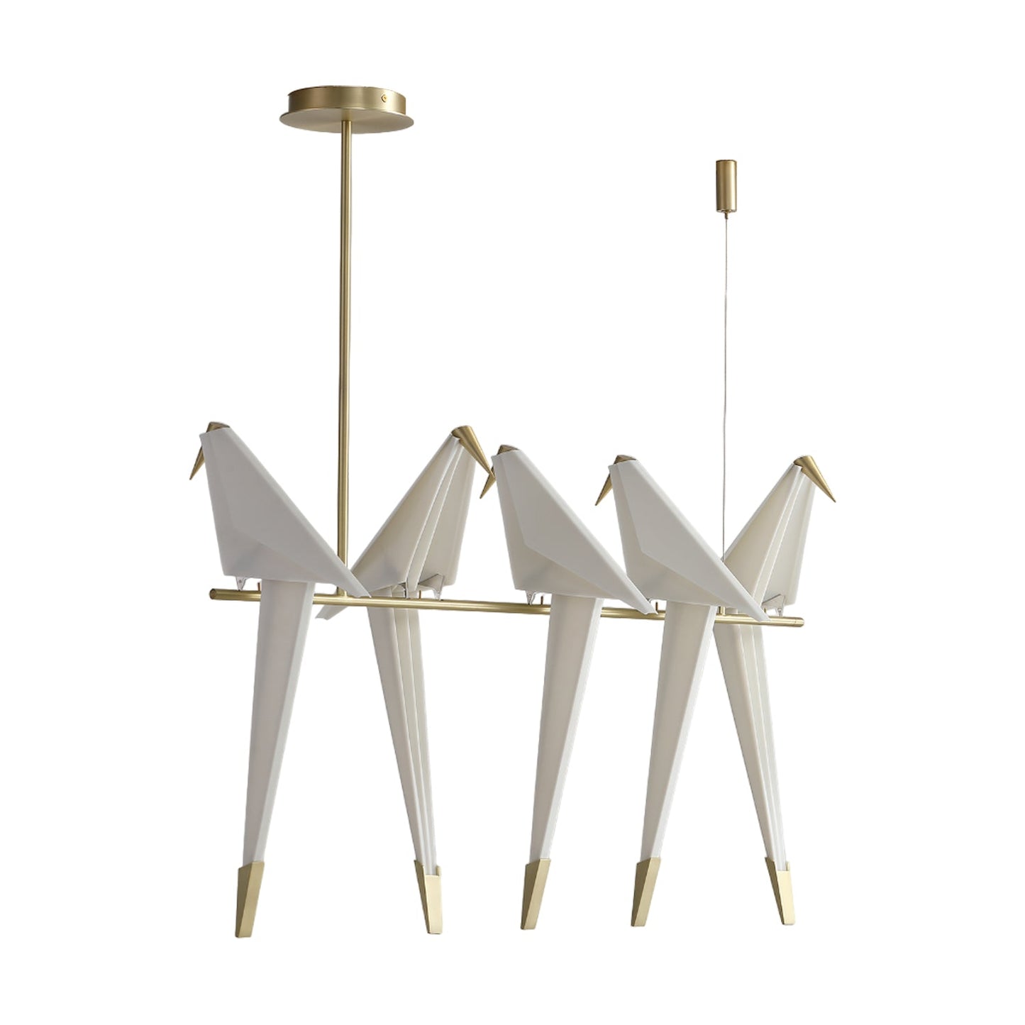 Elegant Paper Crane LED Chandelier with Adjustable Brightness & Unique