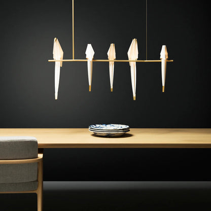 Elegant Paper Crane LED Chandelier with Adjustable Brightness & Unique