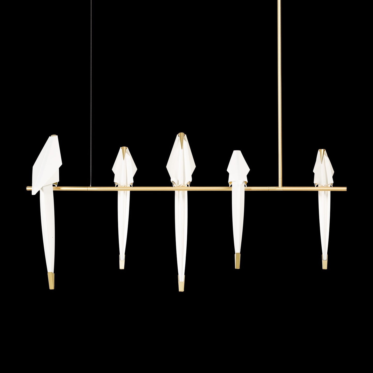 Elegant Paper Crane LED Chandelier with Adjustable Brightness & Unique