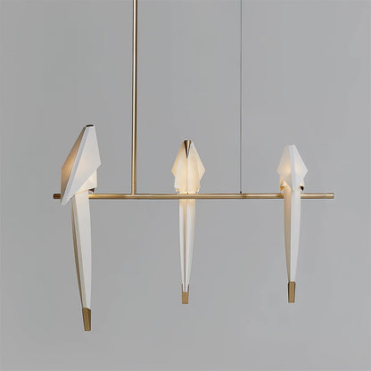Elegant Paper Crane LED Chandelier with Adjustable Brightness & Unique