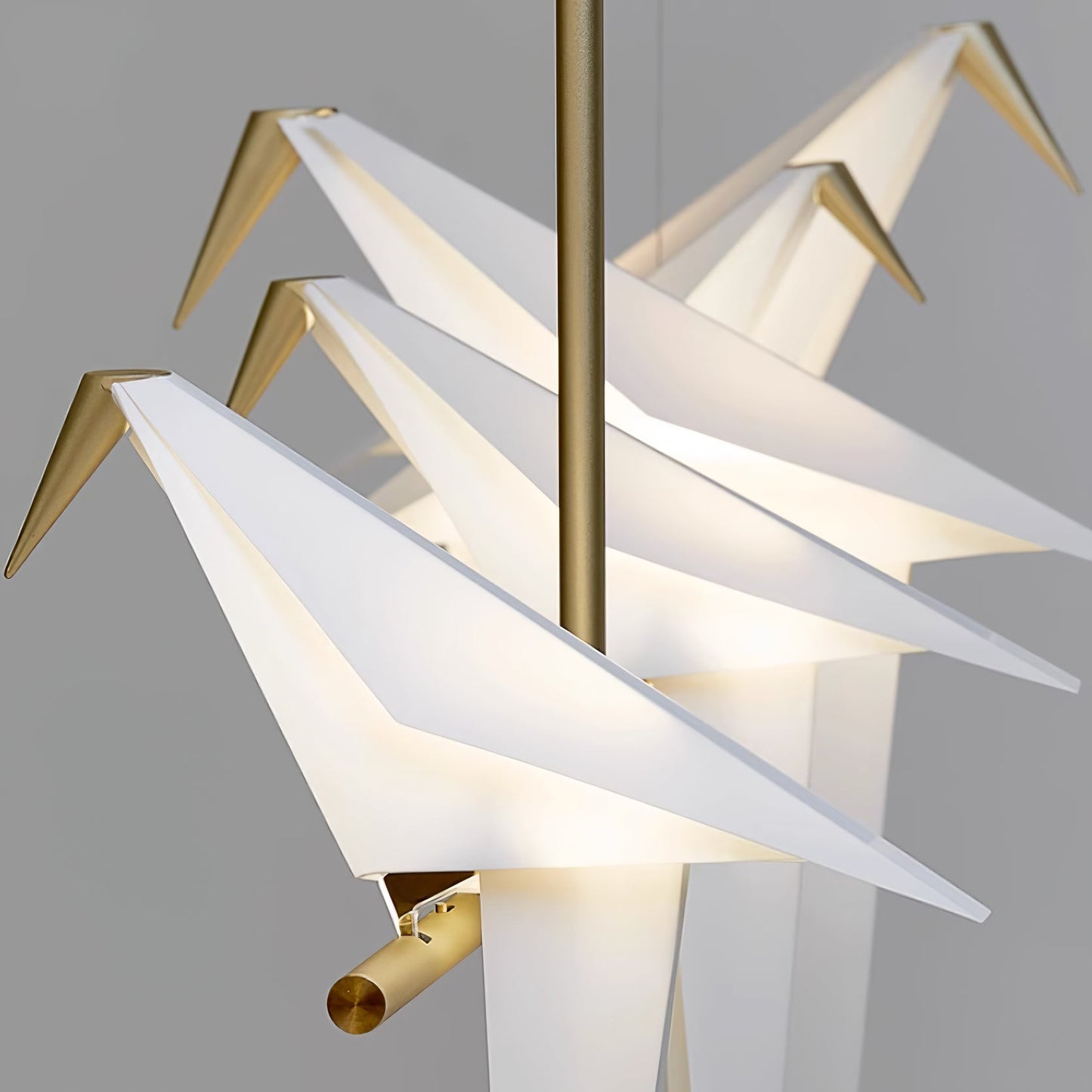 Elegant Paper Crane LED Chandelier with Adjustable Brightness & Unique