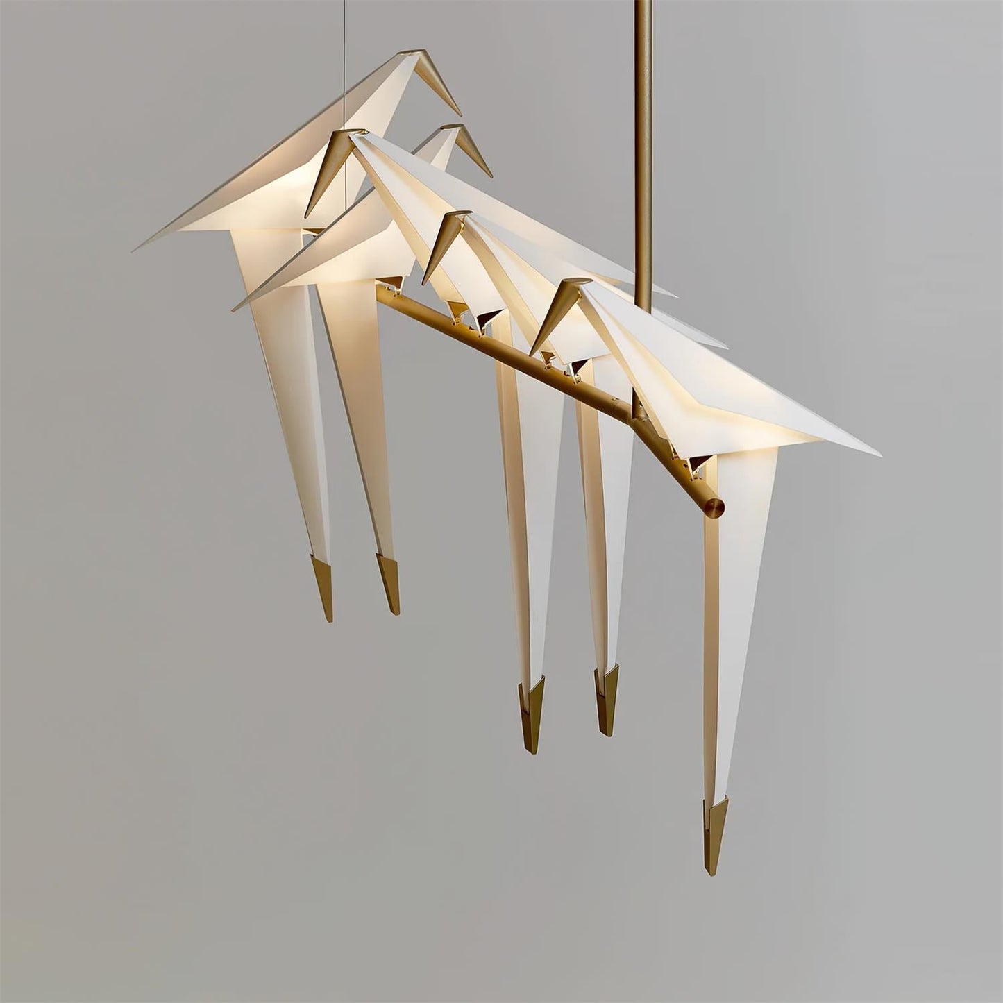 Elegant Paper Crane LED Chandelier with Adjustable Brightness & Unique