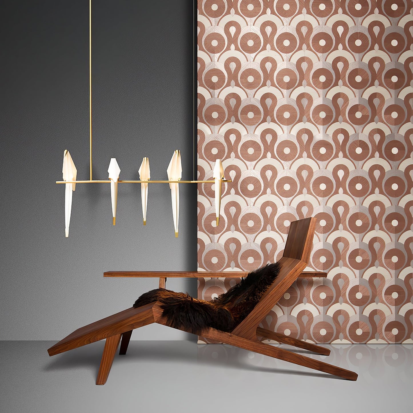 Elegant Paper Crane LED Chandelier with Adjustable Brightness & Unique