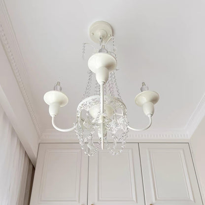 Elegant Pavia Chandelier - 5 Light Design with Adjustable Height & Cry