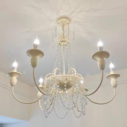 Elegant Pavia Chandelier - 5 Light Design with Adjustable Height & Cry