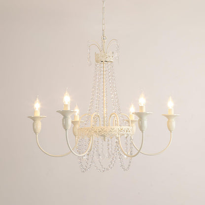 Elegant Pavia Chandelier - 5 Light Design with Adjustable Height & Cry