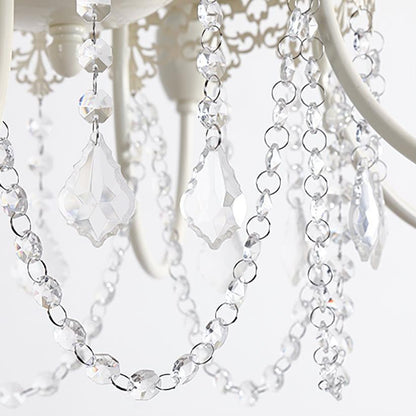 Elegant Pavia Chandelier - 5 Light Design with Adjustable Height & Cry