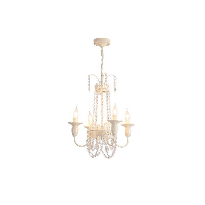 Elegant Pavia Chandelier - 5 Light Design with Adjustable Height & Cry