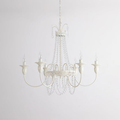 Elegant Pavia Chandelier - 5 Light Design with Adjustable Height & Cry