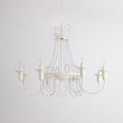 Elegant Pavia Chandelier - 5 Light Design with Adjustable Height & Cry
