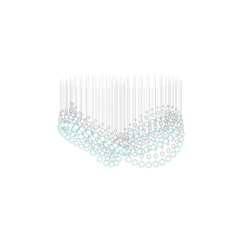 Customizable Pearl Curtain Chandelier with Dimmable Lighting Options