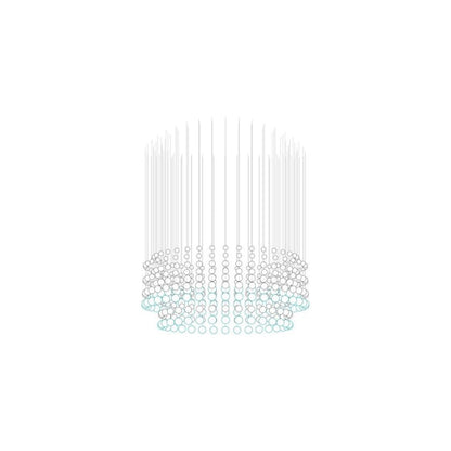 Customizable Pearl Curtain Chandelier with Dimmable Lighting Options