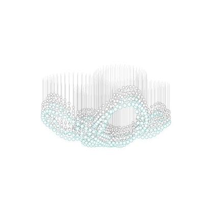 Customizable Pearl Curtain Chandelier with Dimmable Lighting Options