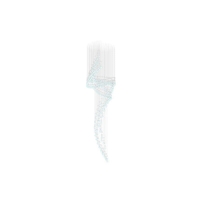 Customizable Pearl Curtain Chandelier with Dimmable Lighting Options