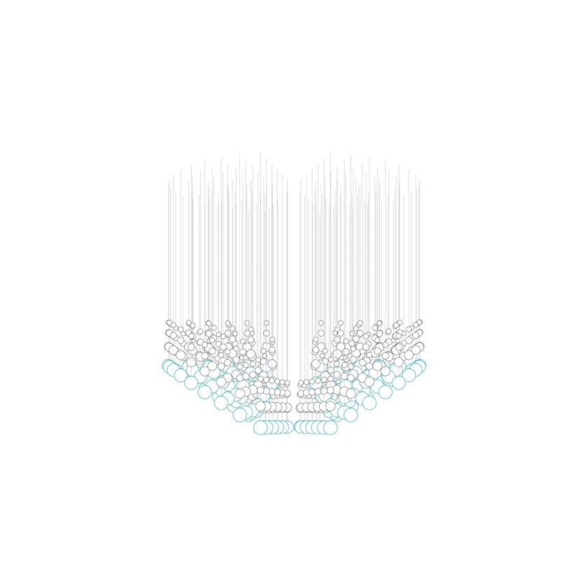 Customizable Pearl Curtain Chandelier with Dimmable Lighting Options