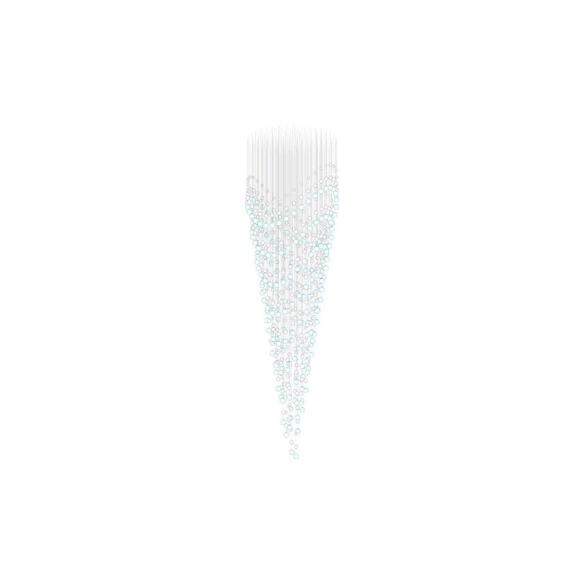 Customizable Pearl Curtain Chandelier with Dimmable Lighting Options