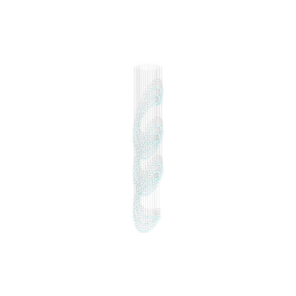 Customizable Pearl Curtain Chandelier with Dimmable Lighting Options