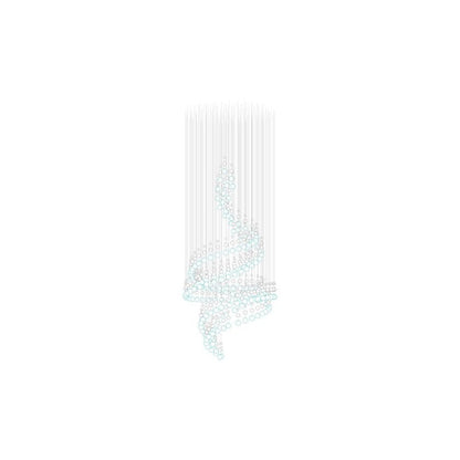 Customizable Pearl Curtain Chandelier with Dimmable Lighting Options