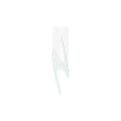 Customizable Pearl Curtain Chandelier with Dimmable Lighting Options
