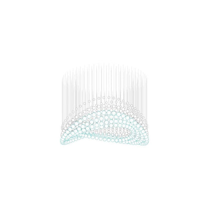 Customizable Pearl Curtain Chandelier with Dimmable Lighting Options