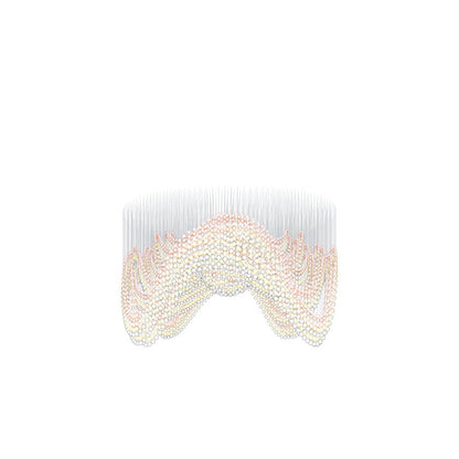 Customizable Pearl Curtain Chandelier with Dimmable Lighting Options