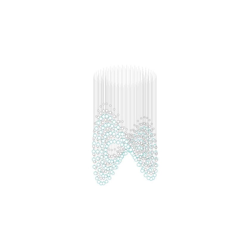 Customizable Pearl Curtain Chandelier with Dimmable Lighting Options