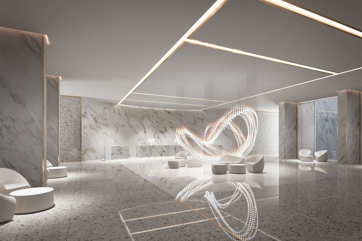 Customizable Pearl Curtain Chandelier with Dimmable Lighting Options