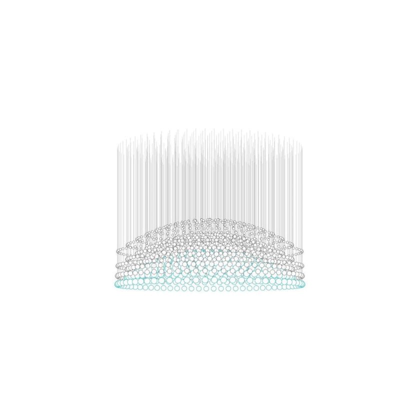 Customizable Pearl Curtain Chandelier with Dimmable Lighting Options