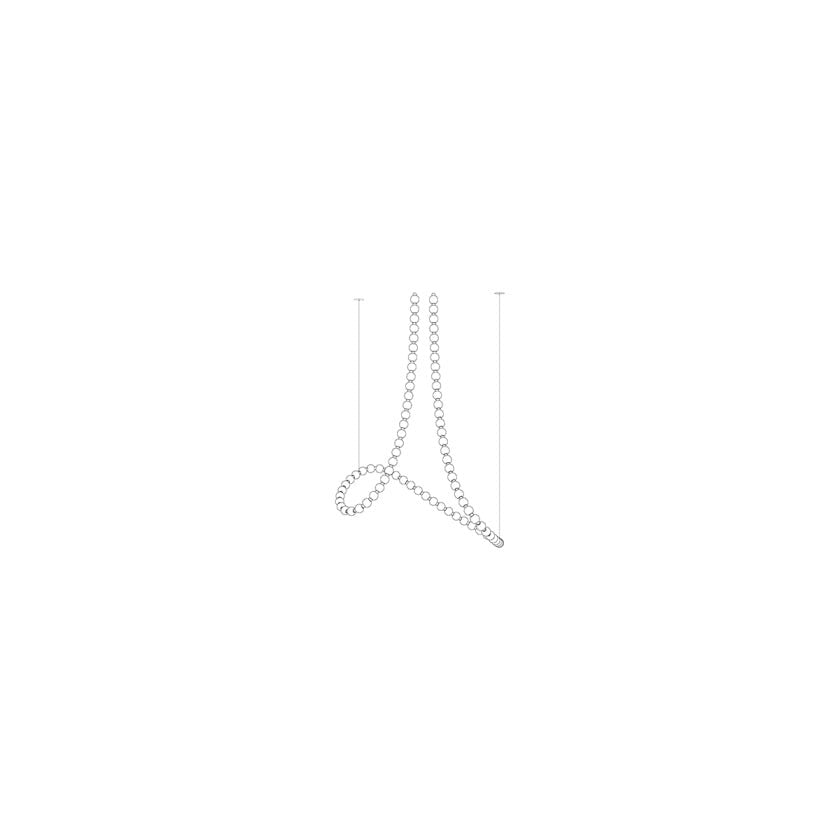Customizable Pearl Drop Chandelier with Adjustable Height & LED Lights