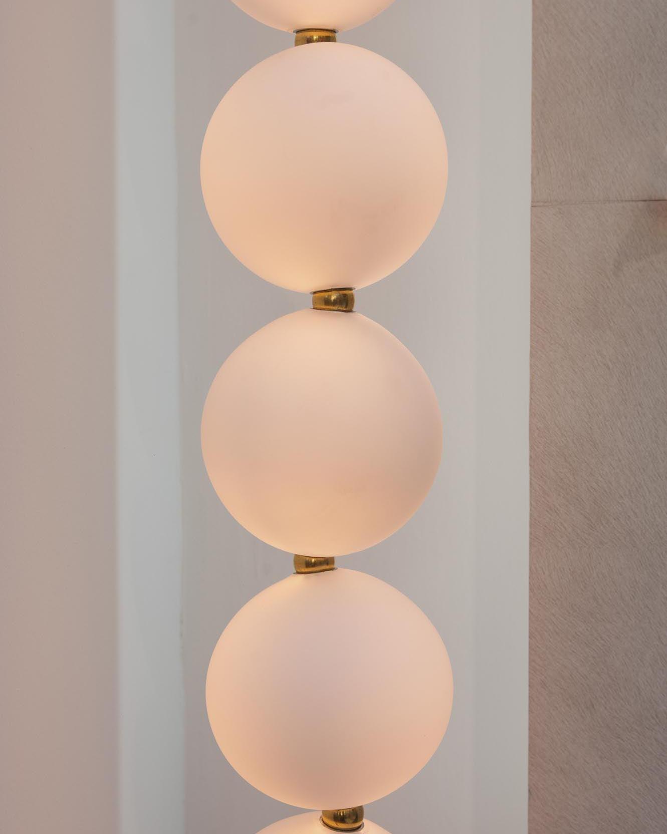 Elegant Pearl Ball Chandelier Necklace - Adjustable Length, Durable De