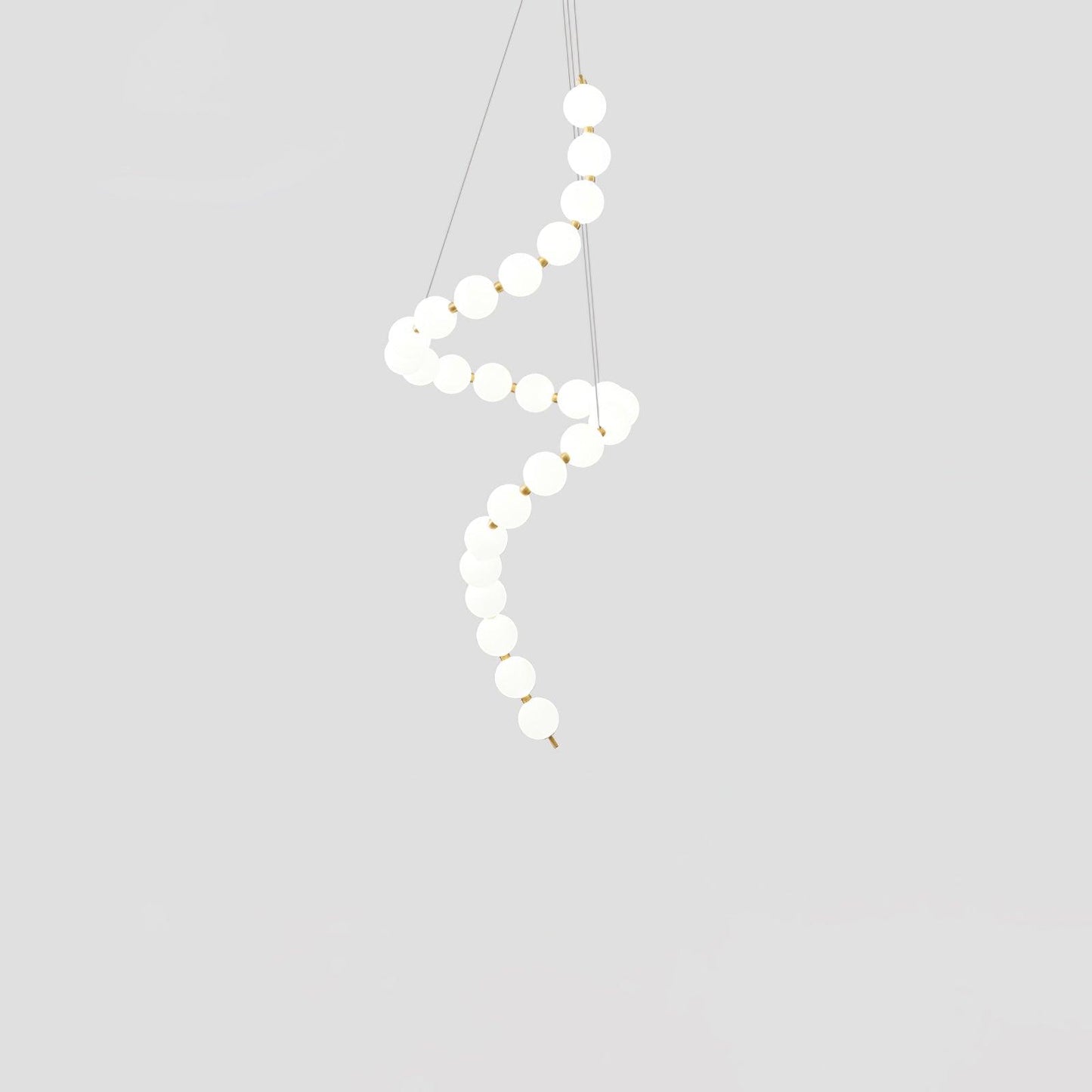 Elegant Acrylic Pearl Chandelier Necklace - Lightweight & Versatile
