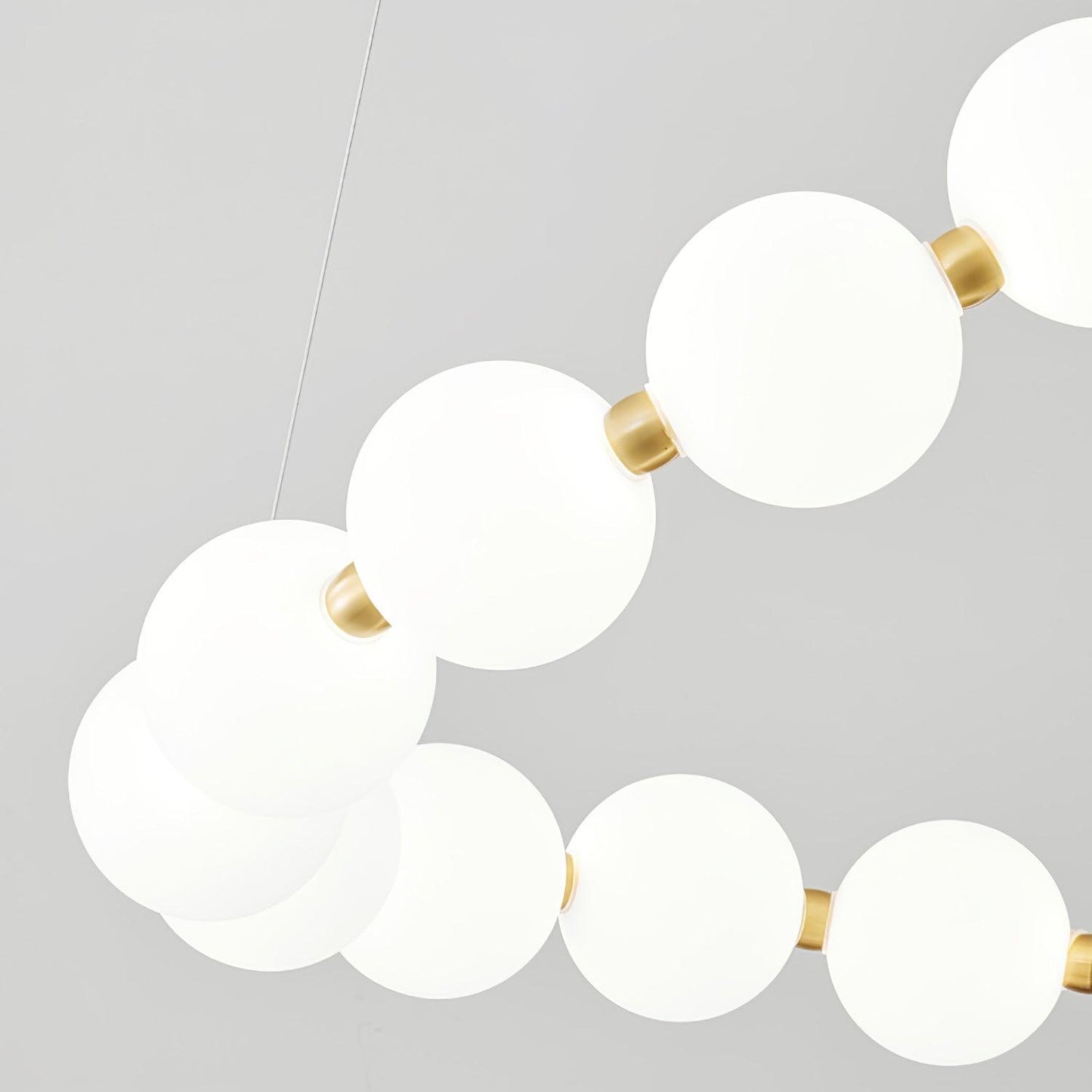 Elegant Acrylic Pearl Chandelier Necklace - Lightweight & Versatile