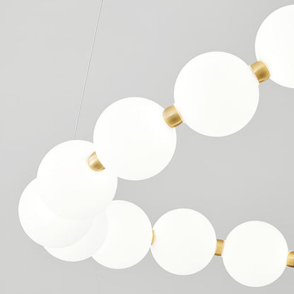 Elegant Acrylic Pearl Chandelier Necklace - Lightweight & Versatile