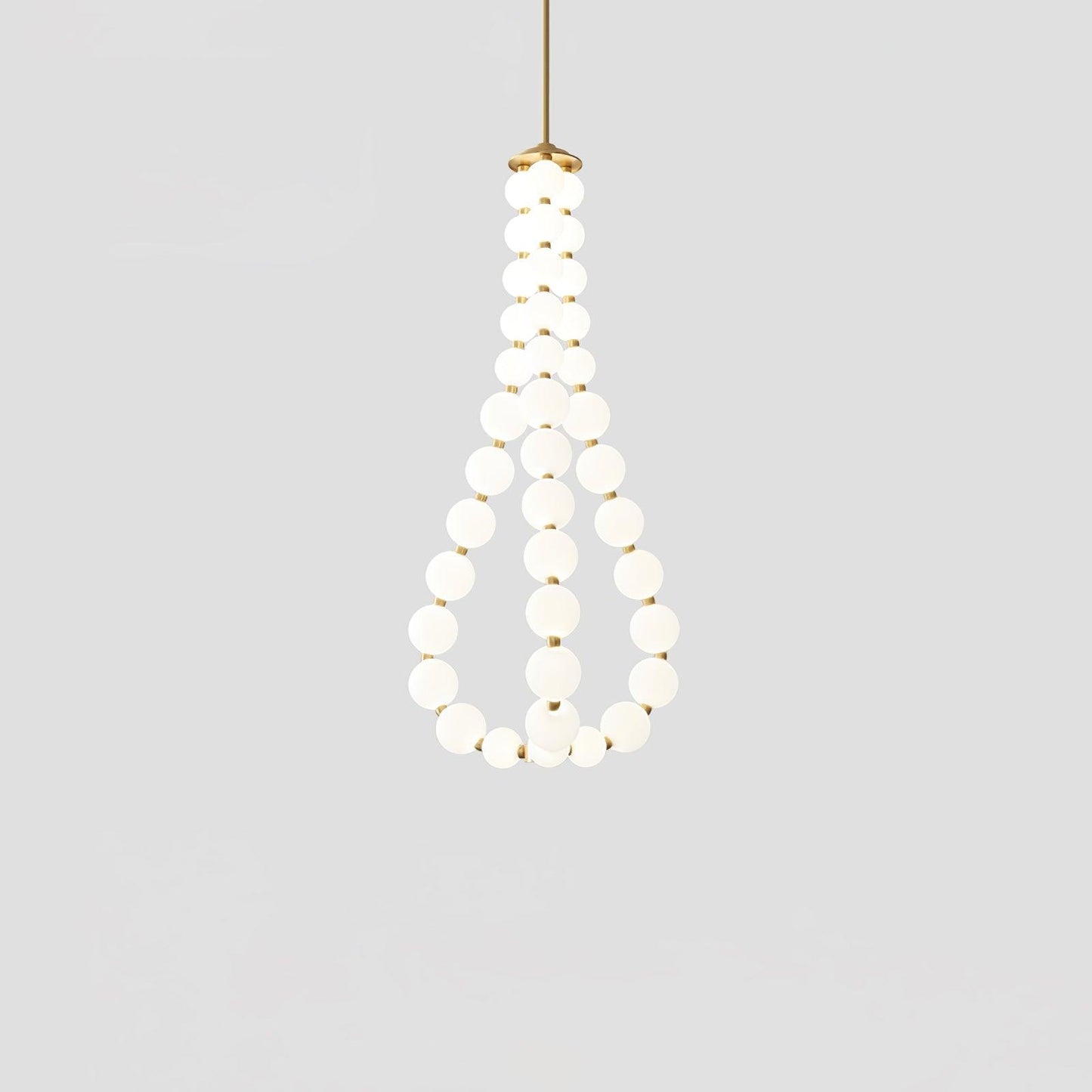 Elegant Acrylic Pearl Chandelier Necklace - Lightweight & Versatile