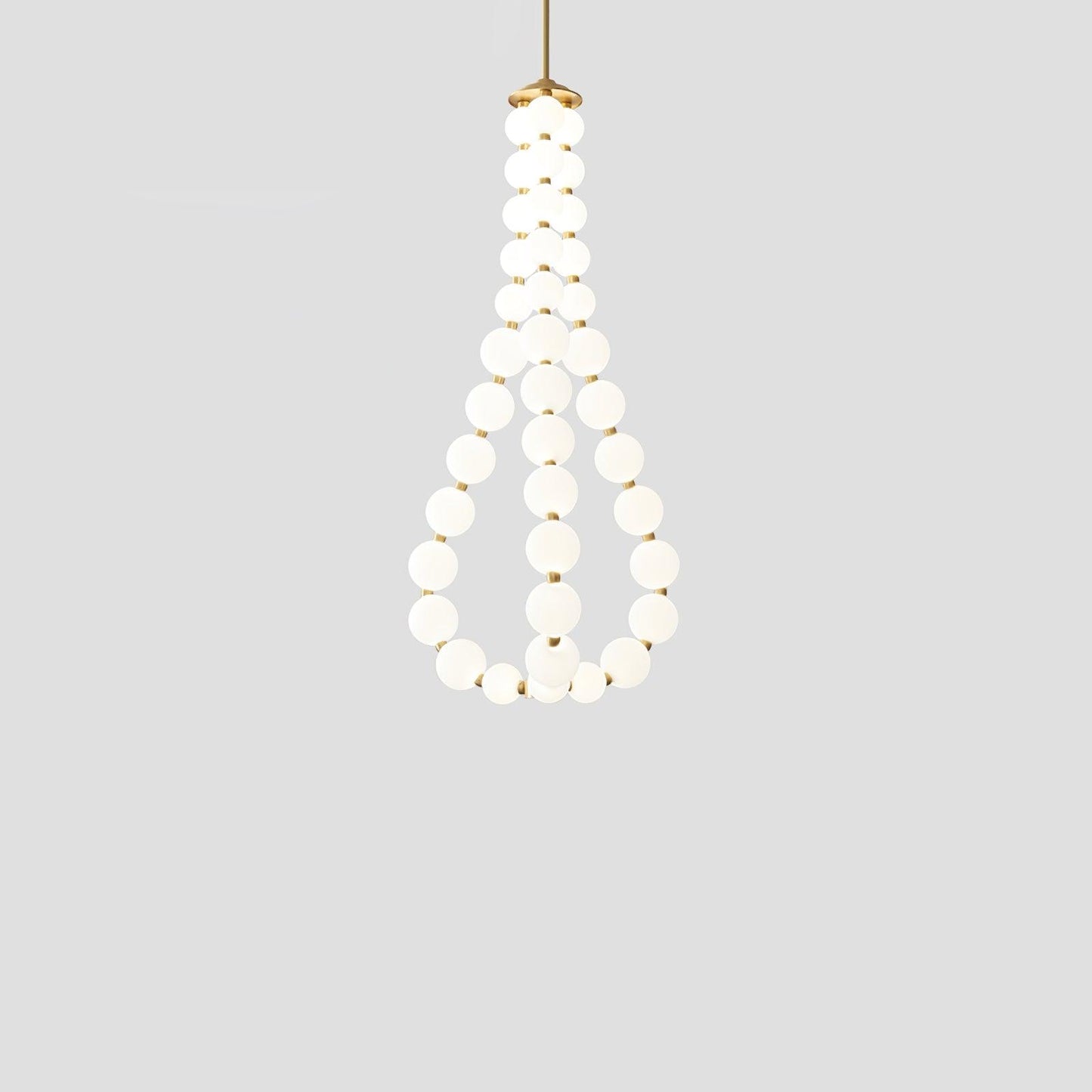 Elegant Acrylic Pearl Chandelier Necklace - Lightweight & Versatile