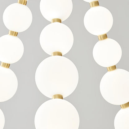 Elegant Acrylic Pearl Chandelier Necklace - Lightweight & Versatile