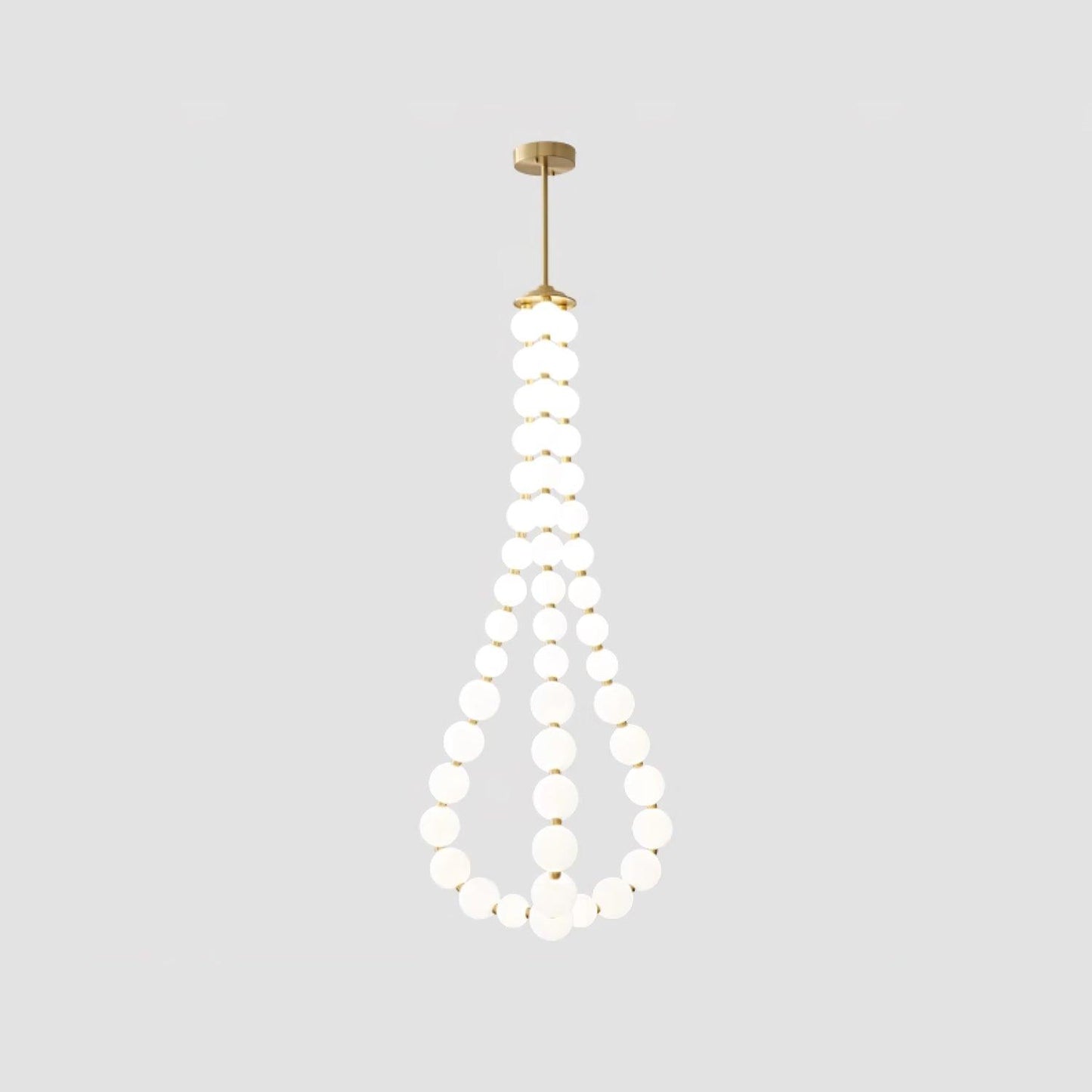 Elegant Acrylic Pearl Chandelier Necklace - Lightweight & Versatile