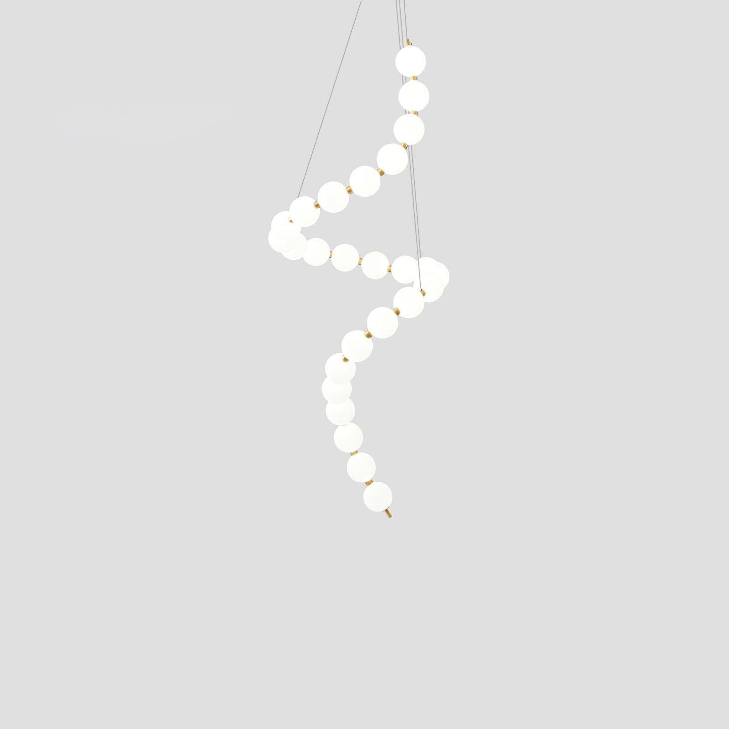 Elegant Acrylic Pearl Chandelier Necklace - Lightweight & Versatile