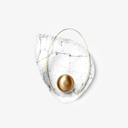 Marbled Shell Wall Sconce - Elegant Design with Soft Ambient Lighting