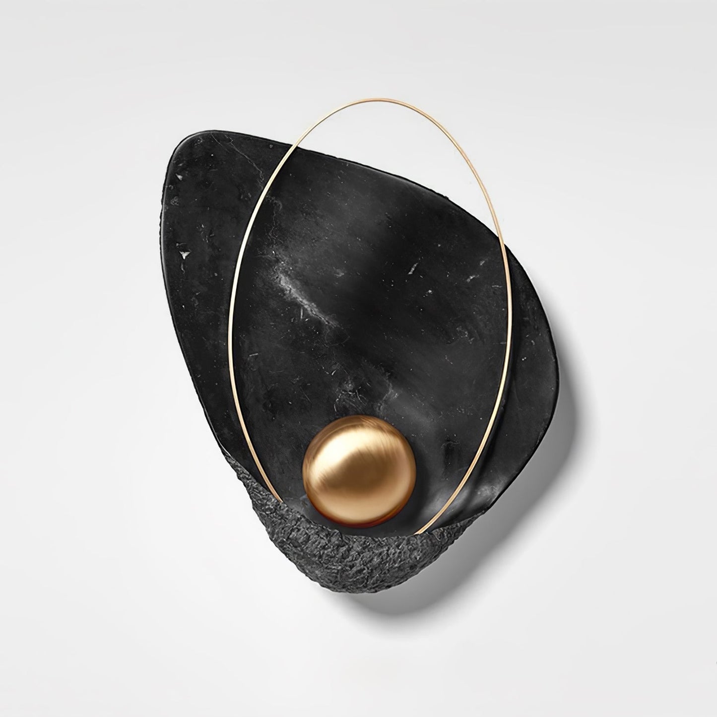 Marbled Shell Wall Sconce - Elegant Design with Soft Ambient Lighting