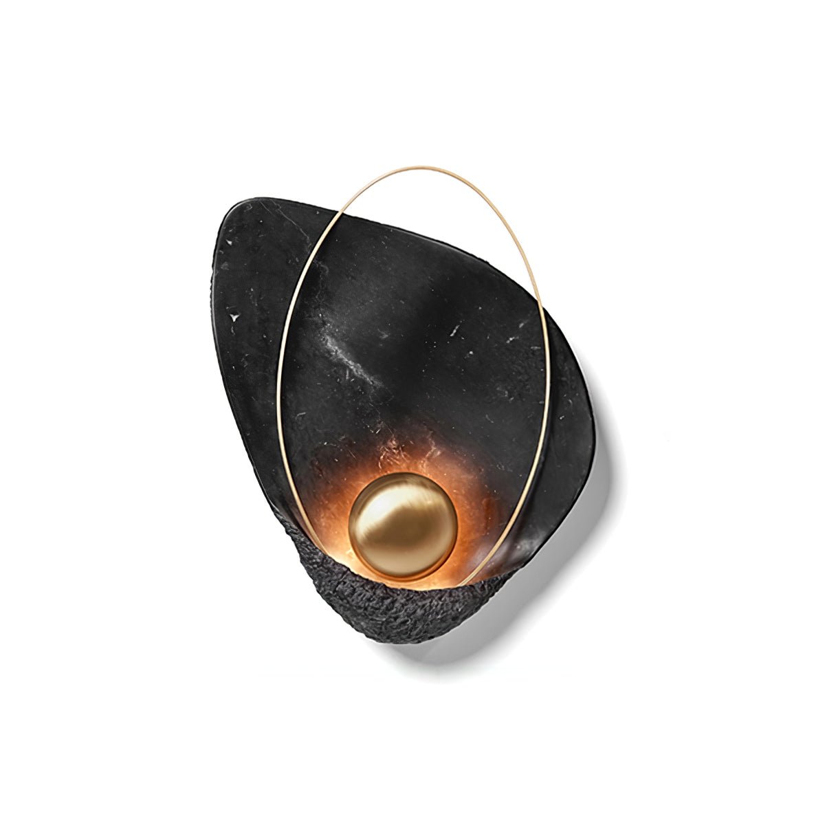 Marbled Shell Wall Sconce - Elegant Design with Soft Ambient Lighting