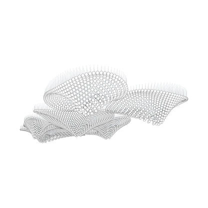 Pearl Wave Chandelier - Elegant Design with Adjustable Brightness